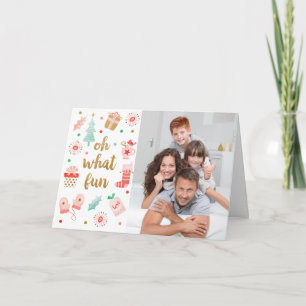 Joyeux Carte photo de Noël de la famille moderne