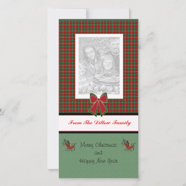 Joyeux Carte photo de Noël Modèle (Devant)