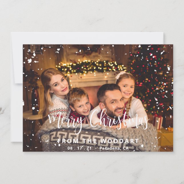 Joyeux Carte photo de Noël personnalisé (Devant)
