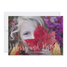 Joyeux Carte photo de vacances Glow