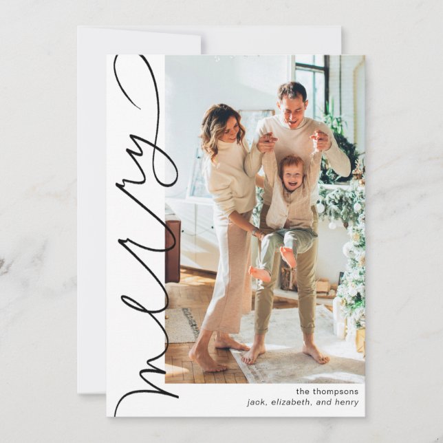 Joyeux Carte photo personnalisé (Devant)