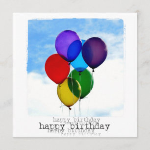 Joyeux Carte photo plat d'anniversaire