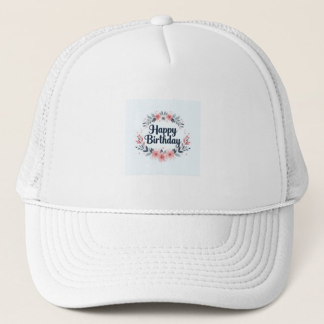 Joyeux Casquette d'anniversaire (Devant)