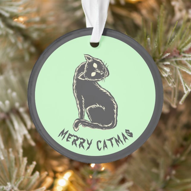 Joyeux Catmas Éffrayant Chat Noël (Arbre)