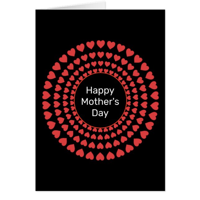 Joyeux Cercle de coeur de la Fête des Mères Mandal (Devant)