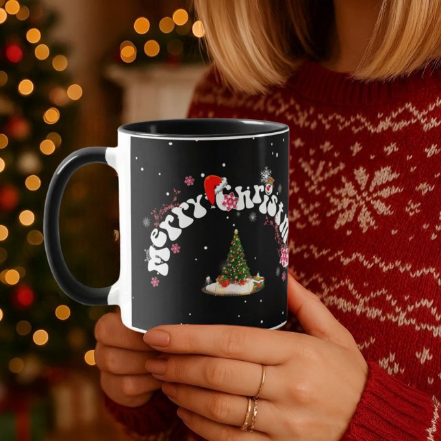 Joyeux Cercle de Noël Graffity Café Mug (Créateur téléchargé)