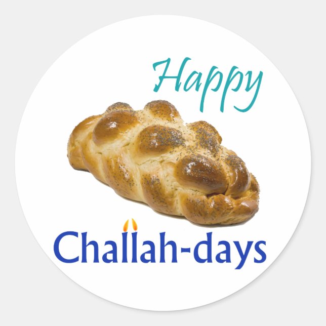 Joyeux Challah-jours Stickers ronds (Devant)