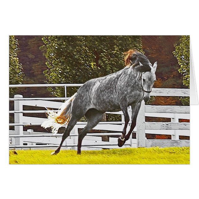 Joyeux Cheval de fuite (Devant horizontal)