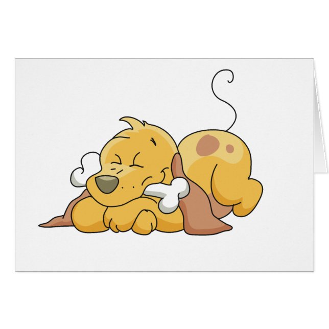 Joyeux Chien avec T-shirts et cadeaux d'os (Devant horizontal)