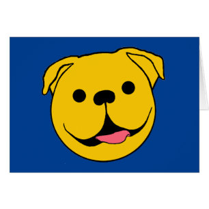 Joyeux chien de visage