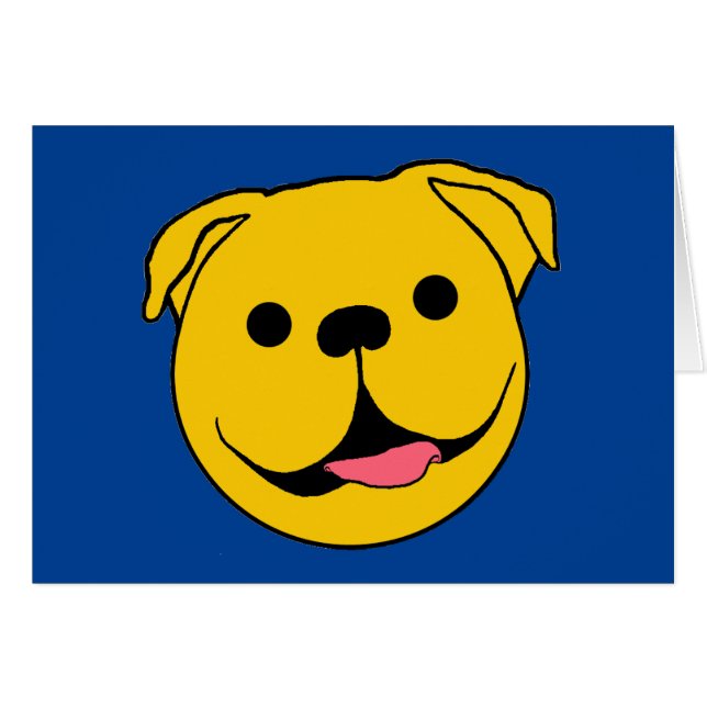 Joyeux chien de visage (Devant horizontal)
