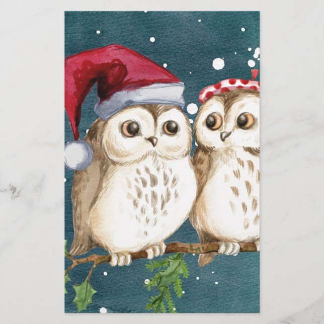 Joyeux Chouettes de Noël (Devant)