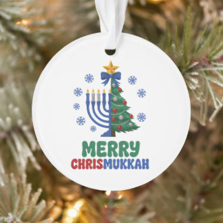 Joyeux Chrismukkah Noël Ménorah Hanukkah Xmas