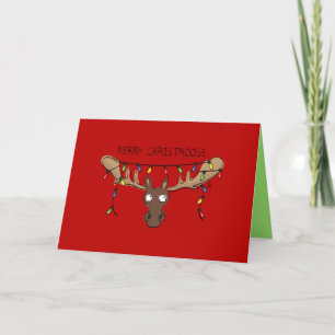 Joyeux ChristMoose - Carte de vœux de Noël de l'o