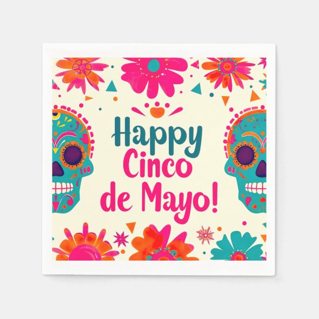 Joyeux Cinco de Mayo ! Serviette en Papier (Devant)