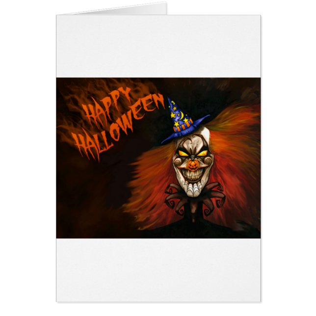 Joyeux Clown effrayant d'Halloween (Devant)