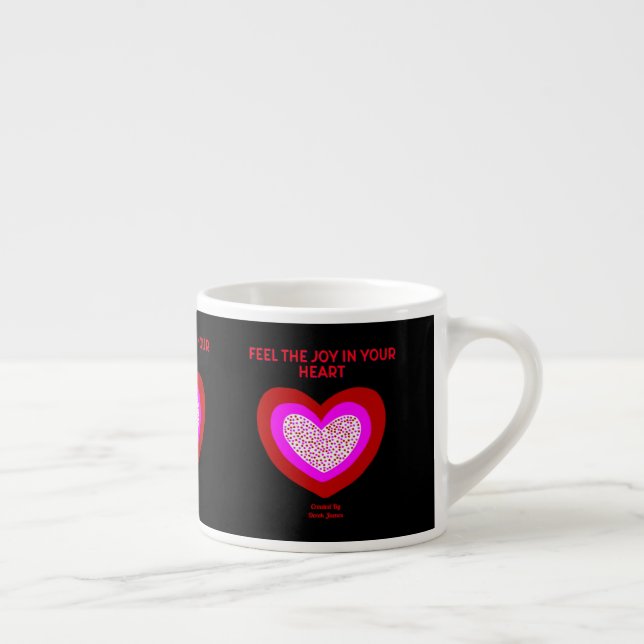 Joyeux Coeur Espresso Mug (Droite)