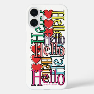Joyeux coloré "Hello" Casemate coque iphone