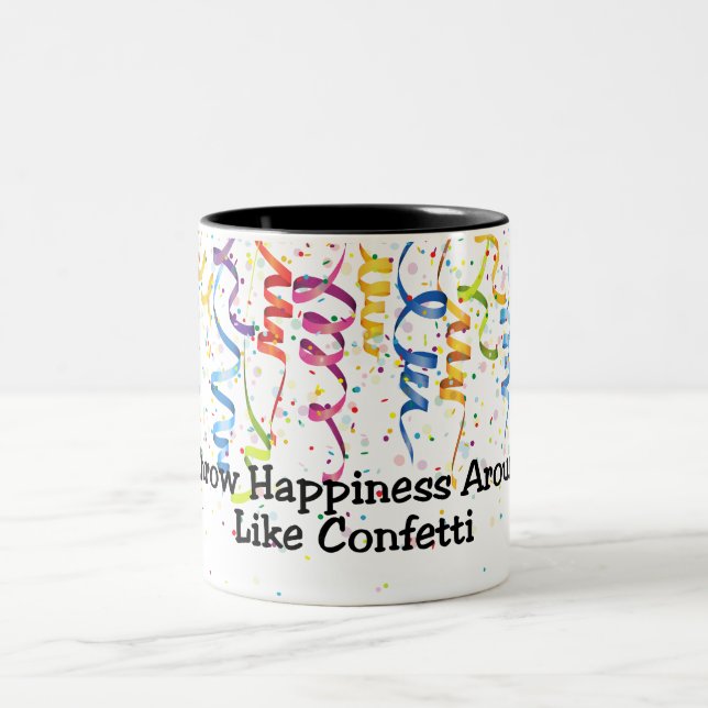Joyeux Confetti Mug à deux tons (Centre)