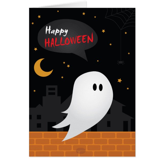 Joyeux coup d'halloween ou traiter le fantôme en v (Devant)