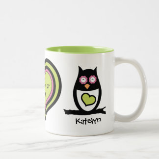 Joyeux Couple Chouette Pair Mug