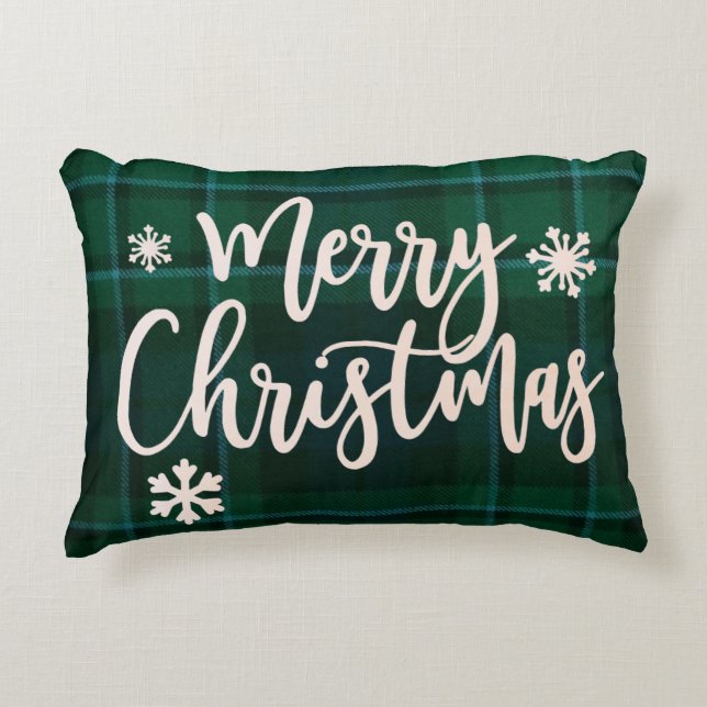 Joyeux Coussin d'accents de Noël (Devant)