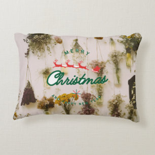 Joyeux Coussin d'accents de Noël