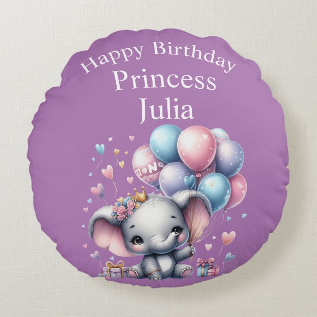 Joyeux Coussin d'anniversaire (Devant)