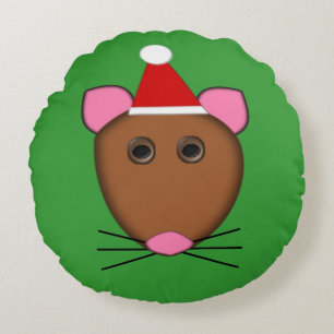 Joyeux Coussin de la souris de Noël
