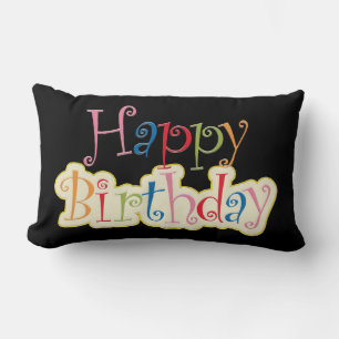 Joyeux Coussin Lumbar anniversaire