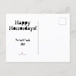 Joyeux Creepmas Horreur Noël Carte postale person