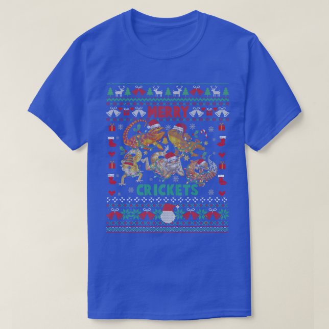 Joyeux crickets Lourds Dragon Vilain Sweat de Noël (Design devant)