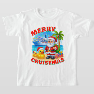 Joyeux Cruisemas Santa Tropical, T-Shirt de Canard