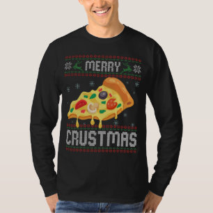 Joyeux Crustmas Funny Pizza de Noël laide Sweat