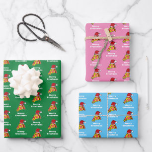 Joyeux Crustmas FUNNY TRANCHE DE PIZZA PAPIER D'EM