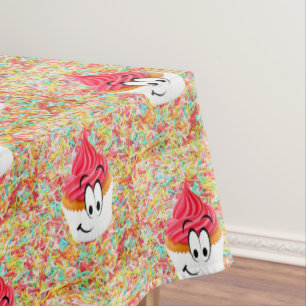 Joyeux Cupcakes à nappes d'anniversaire