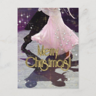 Joyeux danseurs de Noël PERSONNALISÉ Carte postale