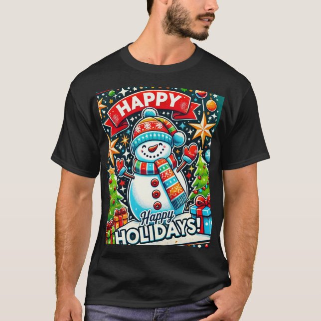 Joyeux design de t-shirt vacances (Devant)