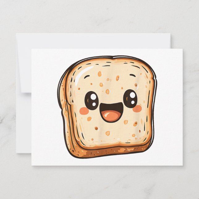 Joyeux dessin en tranches de pain souriant toast (Devant)