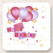 Joyeux Dessous de verre d'anniversaire