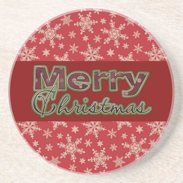 Joyeux Dessous de verre de Noël (Devant)