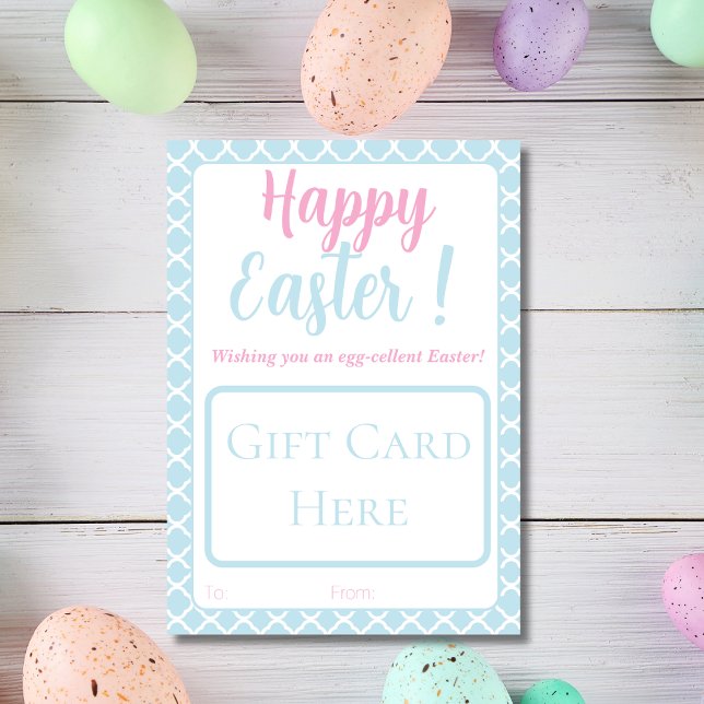 Joyeux détenteur de carte cadeau de Pâques (Happy Easter gift card holder)