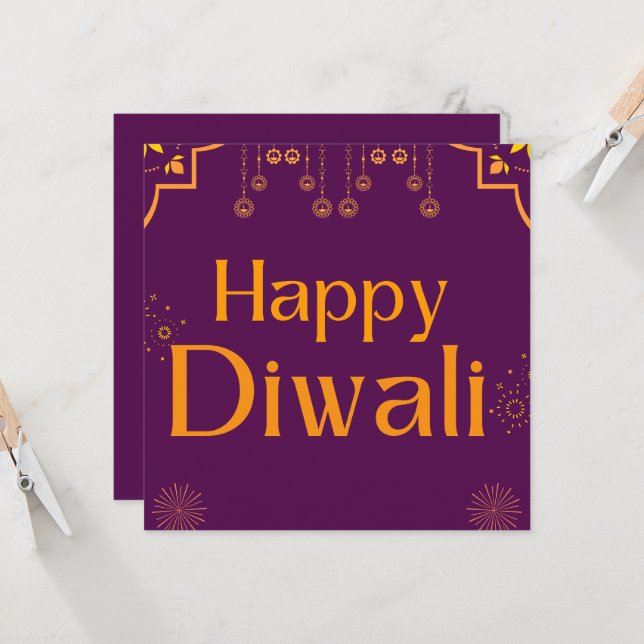 Joyeux Diwali Party (Devant/Arrière en situation)