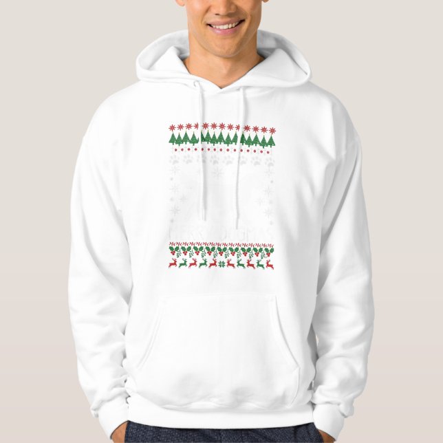 Joyeux Dogmes Chien Flocon de Neige Sweat de Noël  (Devant)