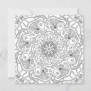 Joyeux Doodles : Page de coloriage d'automne