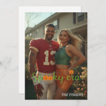 Joyeux éffrayant era carte famille photo halloween