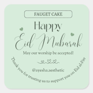 Joyeux Eid Moubarak Autocollant Esthétique   Minim