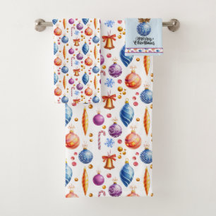 Joyeux ensemble de serviettes de Noël