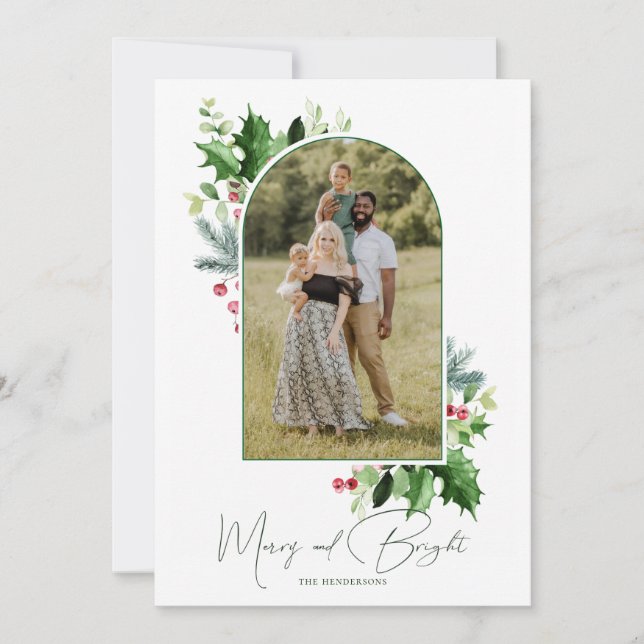 Joyeux et brillant Arc de Noël Salutation (Devant)