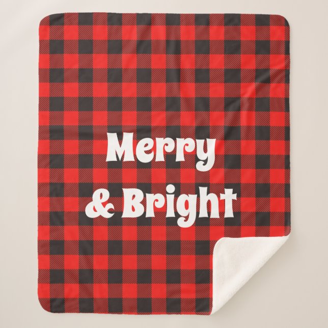 Joyeux et brillant Buffalo rouge Plaid (Devant)